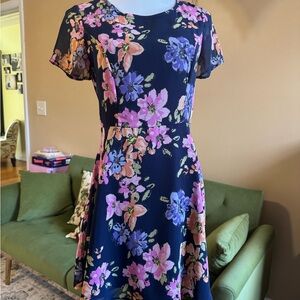 Floral Navy Dress